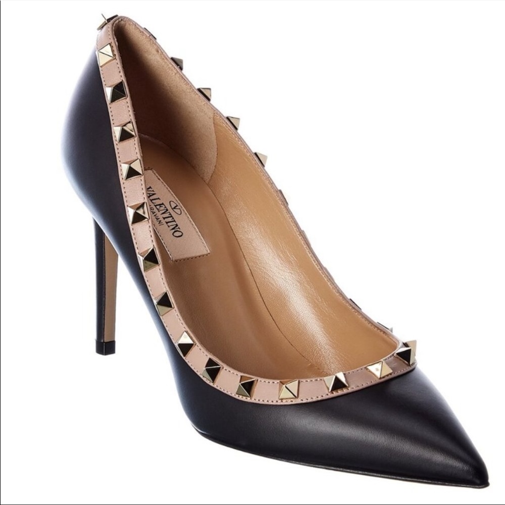 Valentino Garavani Rockstud Leather Pumps, w/ box and dust bag